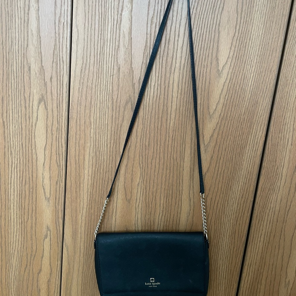 Kate Spade Black Leather Crossbody Bag